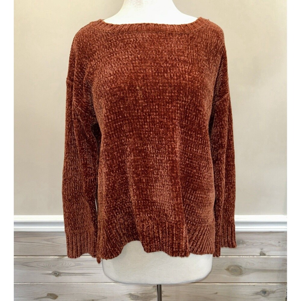 E771 Jones New York Signature Oversized Sweater Size Large  Rust